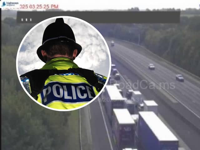 A lorry driver has died after a crash on a busy motorway near Leeds.