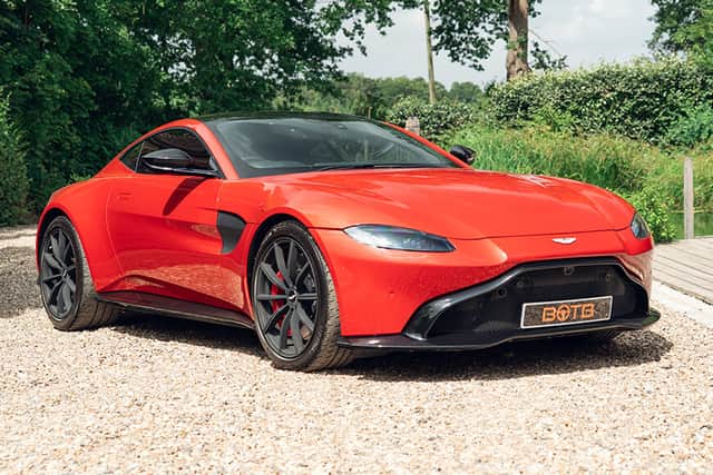 The Aston Martin Vantage has a 500bhp V8 engine