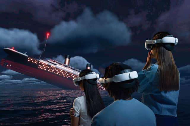 You are aboard the ship’s bridge as her crew desperately try to avoid the oncoming iceberg, before transporting to the safety of a lifeboat as the ship breaks apart and slips out of sight right in front your eyes.