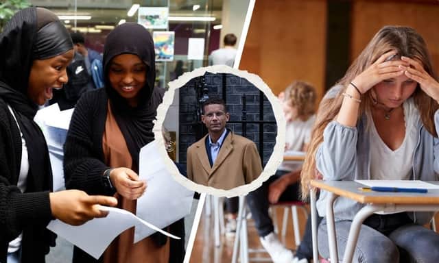 NEU general secretary Daniel Kebede (centre) believes the current exam system is too high stakes