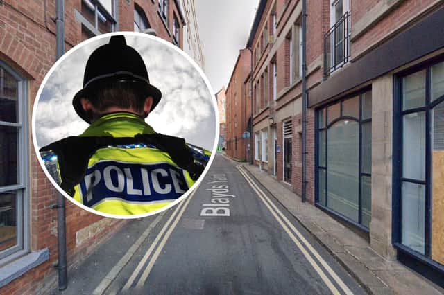 A man has been charged with sexual assault after a woman was attacked in Leeds city centre.