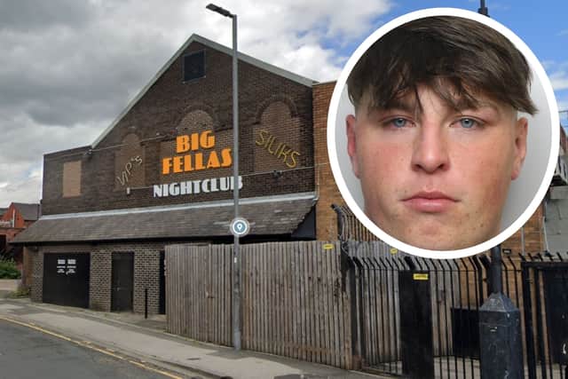 PIckin (inset) attacked the man in Big Fellas while under investigation for another cowardly assault in Pontefract town centre.