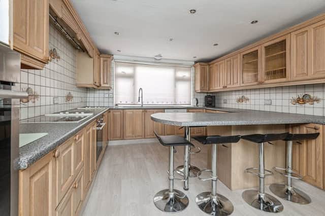 The Kitchen and Dining Room are open plan