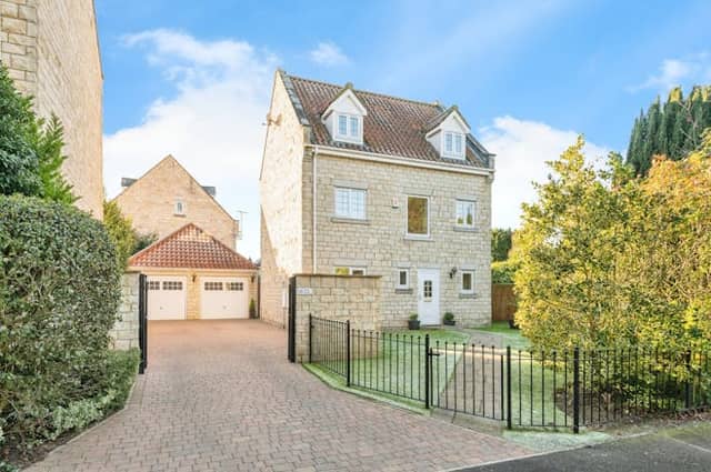 The property has a private south facing garden with open aspects