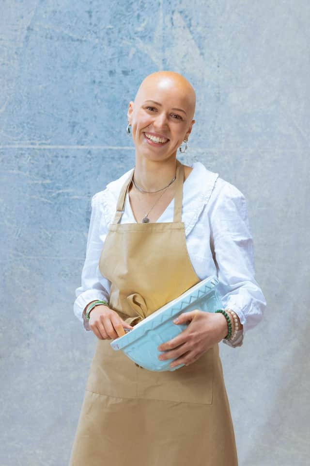 Born and raised in Edinburgh, 23-year-old Jasmine now calls London home. She is a medical student and learnt the basics of bread and cakes through her Mum and aunts. When she’s not in hospital placements, Jasmine’s likely sea swimming, running half marathons or playing hockey for her university team.