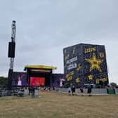 A cloudy day at Leeds Festival.