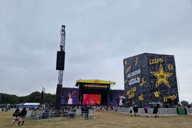 A cloudy day at Leeds Festival.