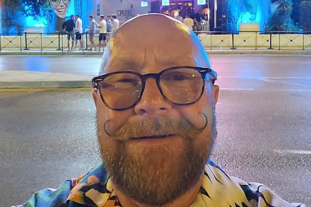 Andy Armstrong during his 24-hour jaunt to Ibiza.