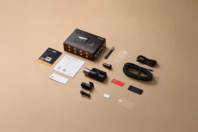 The bundle includes a 512GB MicroSD card, but you need to pay extra for the hard-wire kit
