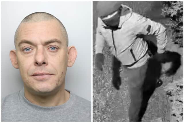 Clough was caught on CCTV and doorbell footage as he attempted to enter properties in Bramley and Pudsey.