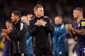 PRAISE: For Leeds United from Newcastle United boss Eddie Howe, above.