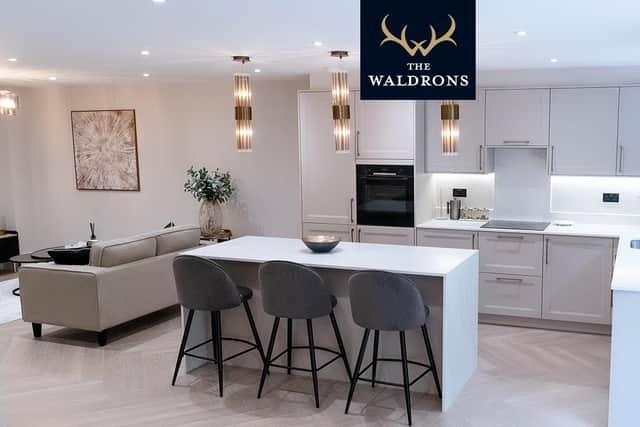 Designed around family living, the home has some very lavish fixtures and fittings
