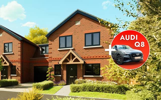 A brand new house and a luxury family car could be yours for just £1