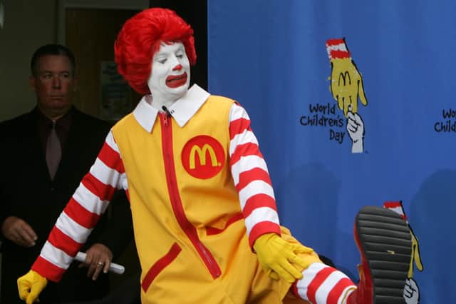 The famous McDonald's mascot, Ronald McDonald, has been less visible in recent years