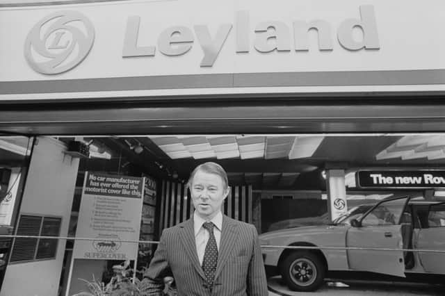 The British motor firm Leyland had a hubcap-style logo with the letter L in the centre