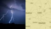 A Met Office thunderstorm warning has been issued for Leeds.