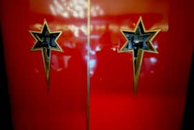 The lift doors at the Queens Hotel.
