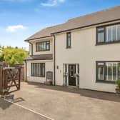 The semi-detached home has had a large extension