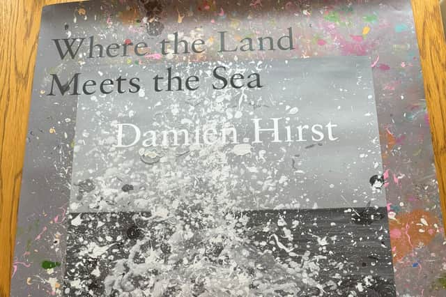 Authentic poster signed by Damien Hirst