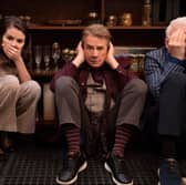 Selena Gomez, Martin Short, and Steve Martin in Only Murders in the Building