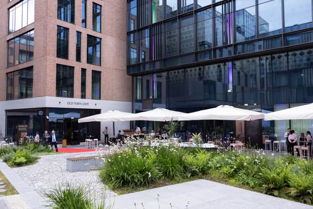 The lovely court yard outside the hotel also includes the lovely restaurant where we dined