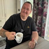 Danny at his parents caravan in York