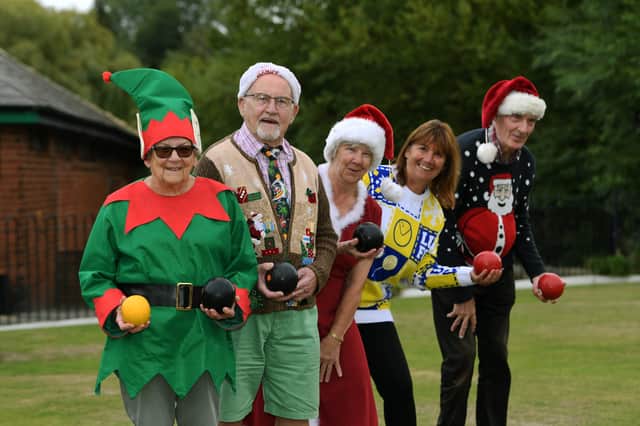 From left to right: Dot Dixon, Alan Schofield, Barbara Taylor, Jane Bowden, and John Egan