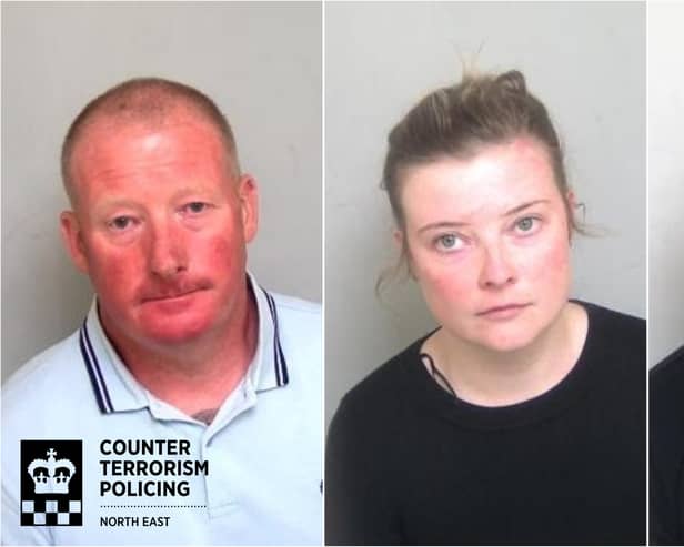 Robert Talland, 59, who, along with his two children, Rosie, 33, and Stephen Talland, 36, has been jailed for more than seven years after being found guilty of racial hatred and terrorism offences