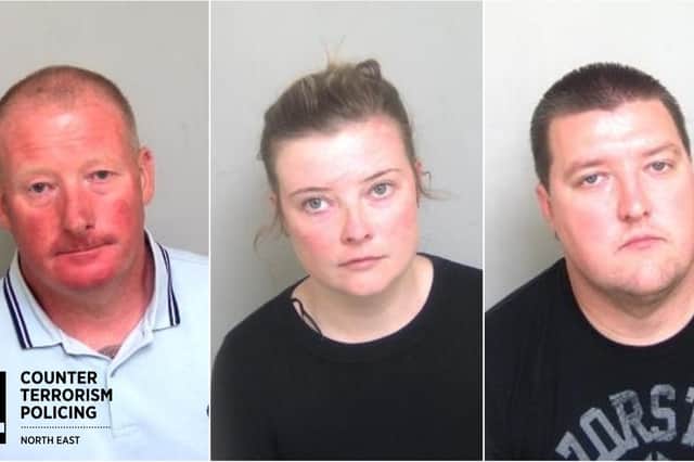 Robert Talland, 59, who, along with his two children, Rosie, 33, and Stephen Talland, 36, has been jailed for more than seven years after being found guilty of racial hatred and terrorism offences
