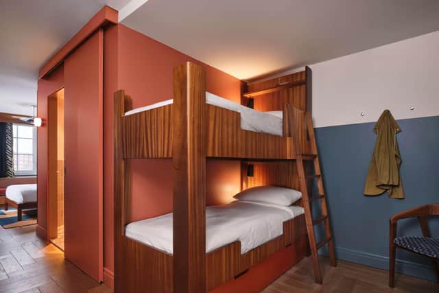 The kids had their own section and bunkbeds at the Hoxton