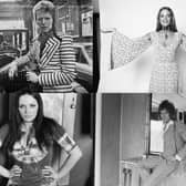 These photos show some of the most popularstyles and patterns of the 1970s