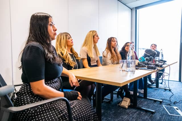 Mothers impacted by failings at Leeds Teaching Hospitals NHS Trust, pictured in 2025. The families have welcomed the terms of an independent review, published today. 