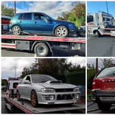 Police have seized a number of cars and drugs in a raid in Leeds on Wednesday.