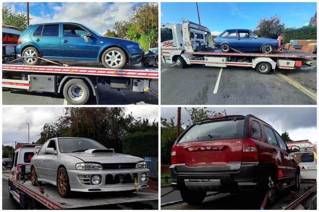 Police have seized a number of cars and drugs in a raid in Leeds on Wednesday.