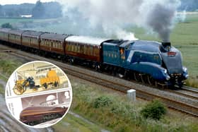 Royal Mail is issuing new stamps showcasing iconic British steam locomotives (Images: Getty Images/Royal Mail)
