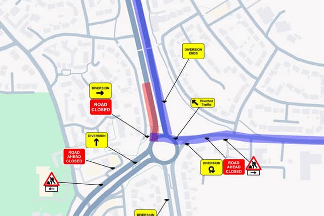 Diversions are in place.