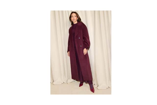 Wool Blend Cocoon Formal Coat