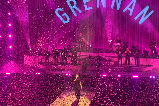 Tom Grennan performing at Leeds First Direct Arena on Thursday night.