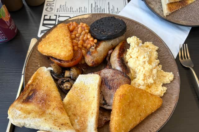 GRUB at Rodley serve up a hearty full English.