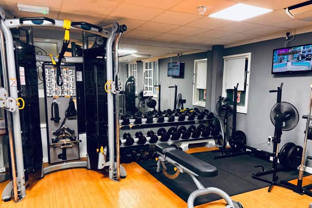 The modern health and leisure club offers a fully equipped gym,