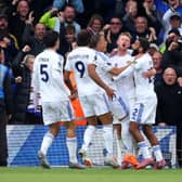 Sean Longstaff celebrates his first Leeds United goal.