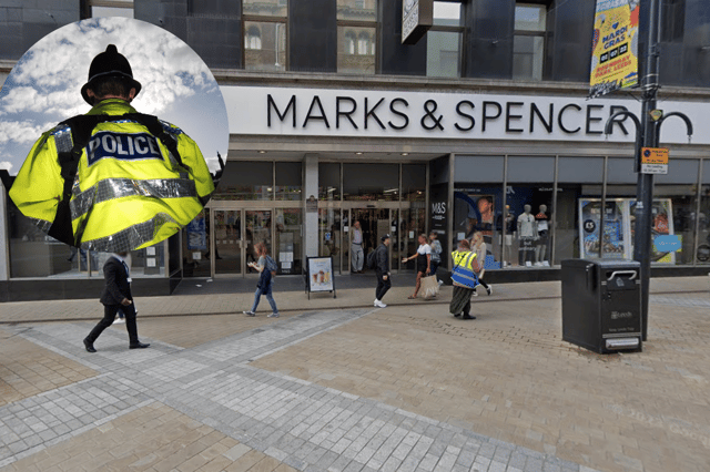 Officers were called to the Marks & Spencer store on Briggate at around 7.20pm last night.