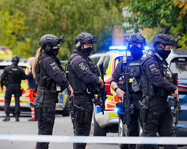 Two people have died and three people are in a serious condition after a suspected terror attack at a synagogue in Manchester