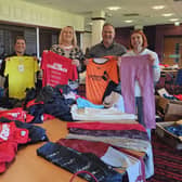 More than 30 organisations clubbed together at the John Charles Centre for Sport to donate 1,890 pieces of kit in Leeds.
