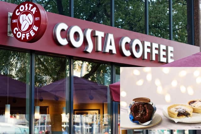 Costa confirms Christmas menu for 2025 - including three returning items