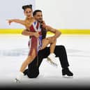 Spicing up the ice are Lilah Fear and Lewis Gibson who will be  flying the flag for Team GB with Spice Girls  dance routine 