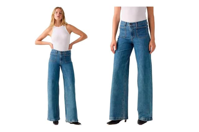 Levi’s Women’s 728 Tailored High‑Rise Wide Leg Jeans
