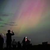 The Northern Lights as seen over Whitley Bay, in England's North East, last year