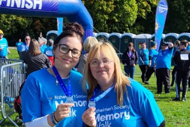 Chloe first completed the Memory Walk alongside her mum last year