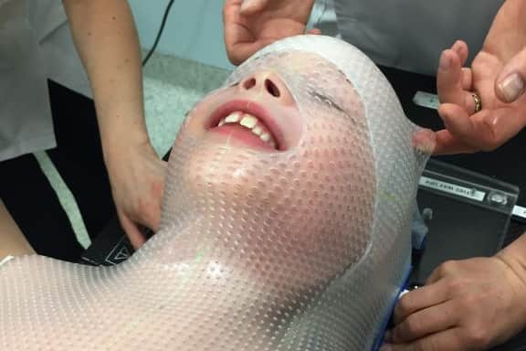 Leighton during treatment